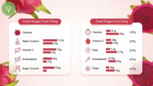 dried bred dragon fruit vs fresh