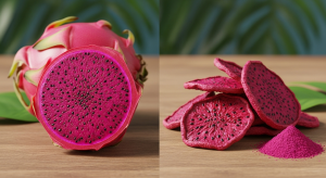 dried red dragon fruit