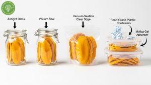 how to store dried mango shelf life