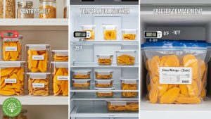 how to store dried mango shelf life