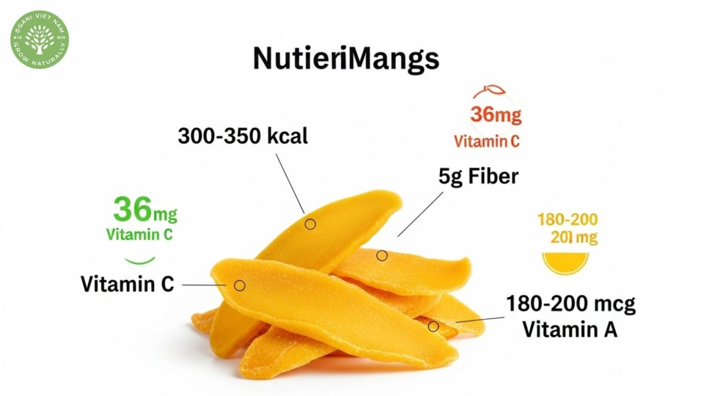 nutritional value of dried mango