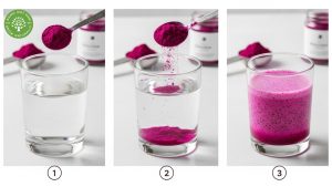 organic red dragon fruit powder
