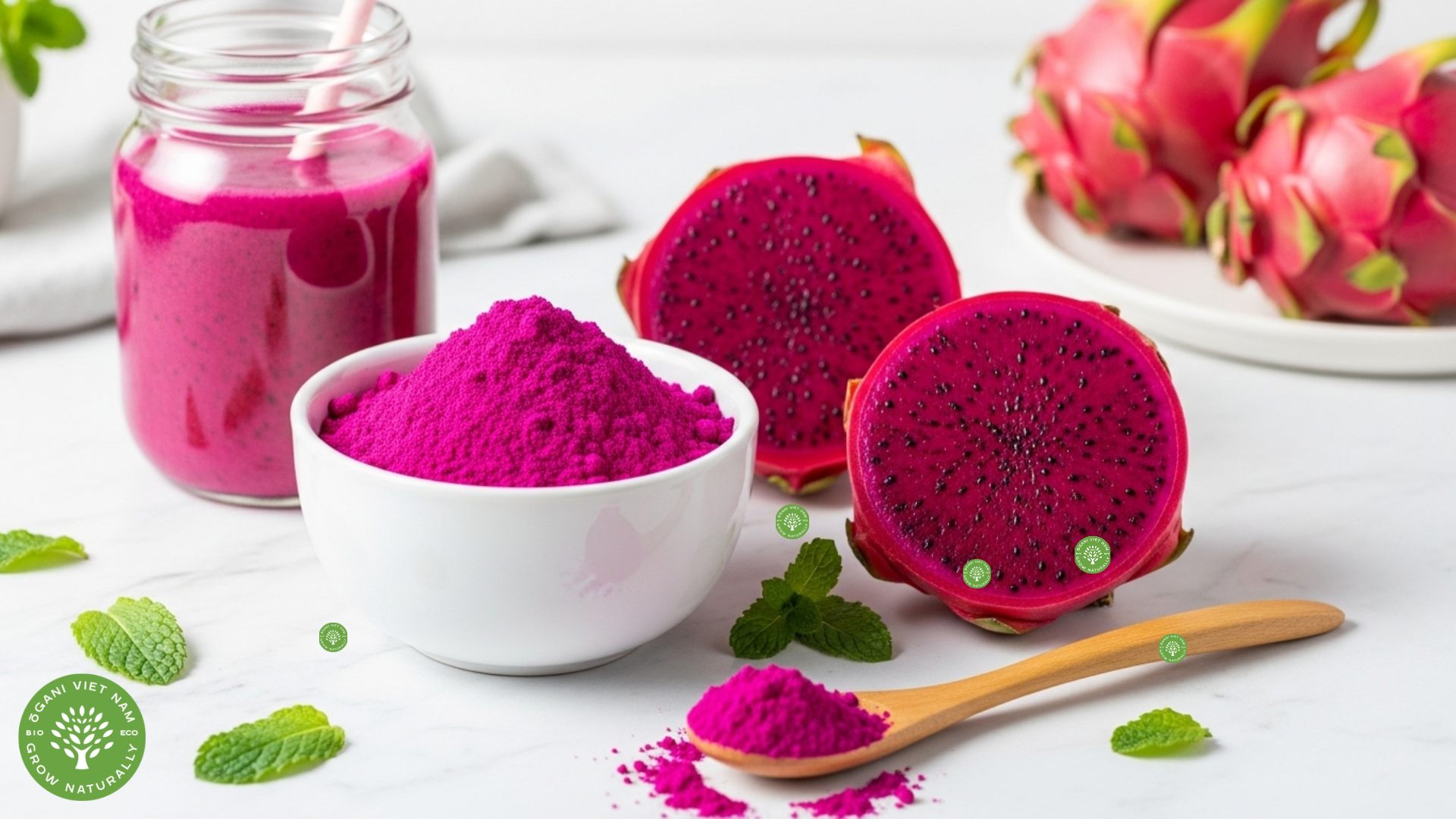powdered red pitaya