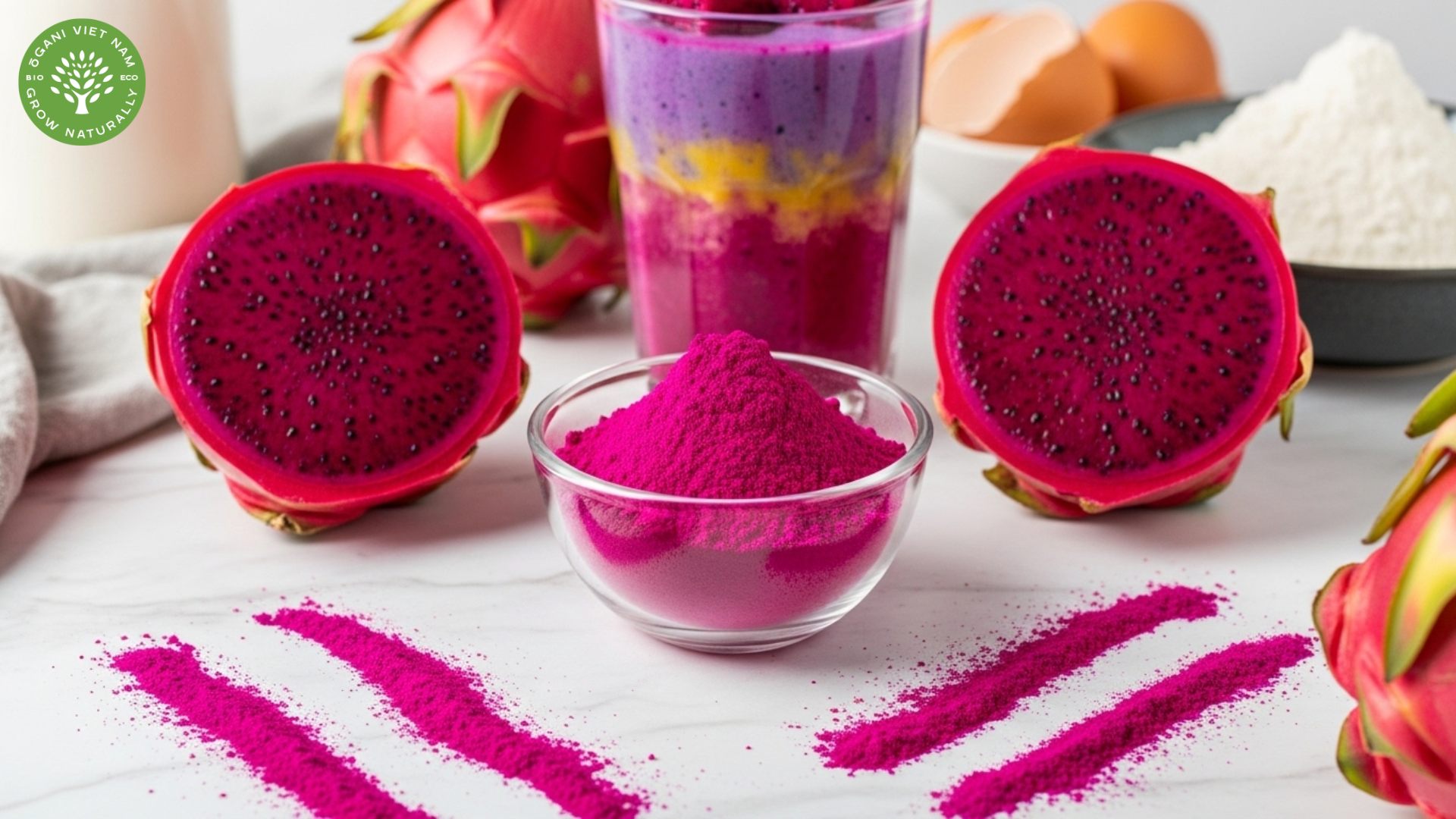 red dragon fruit powder