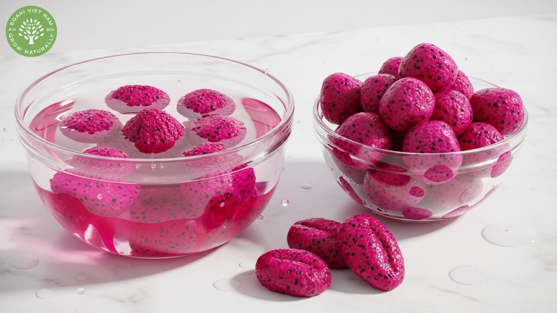 rehydrate dried red dragon fruit