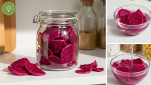 smoothie bowl toppings dried red dragon fruit