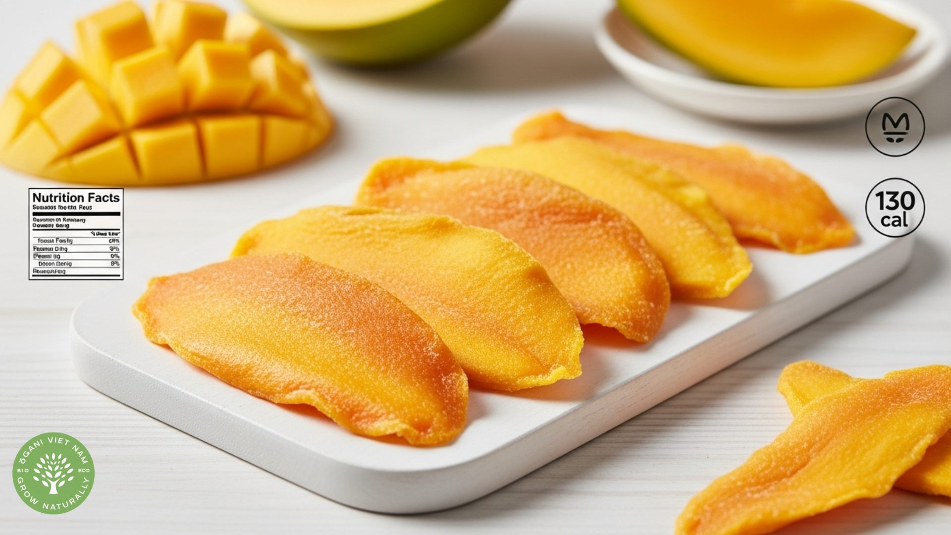 dehydrated mango calories