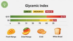 glycemic index dried mango