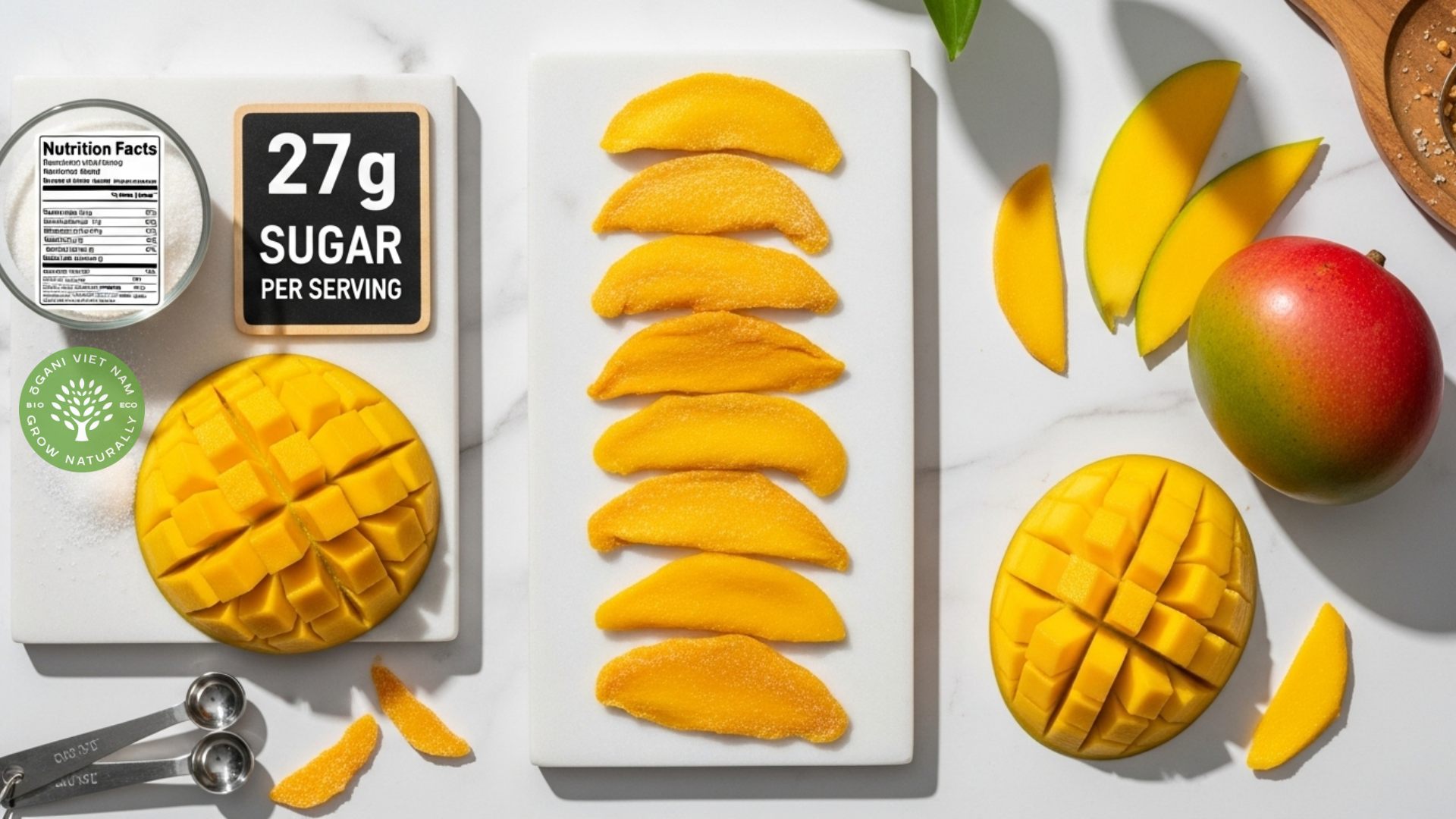 is dried mango high in sugar