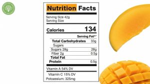 nutrients in dried mango