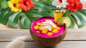 dragon fruit powder smoothie 1