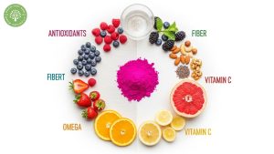 pink dragon fruit powder