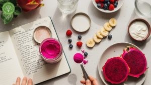 pink dragon fruit powder