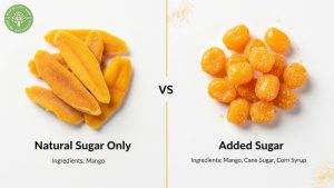sugar in dried mango