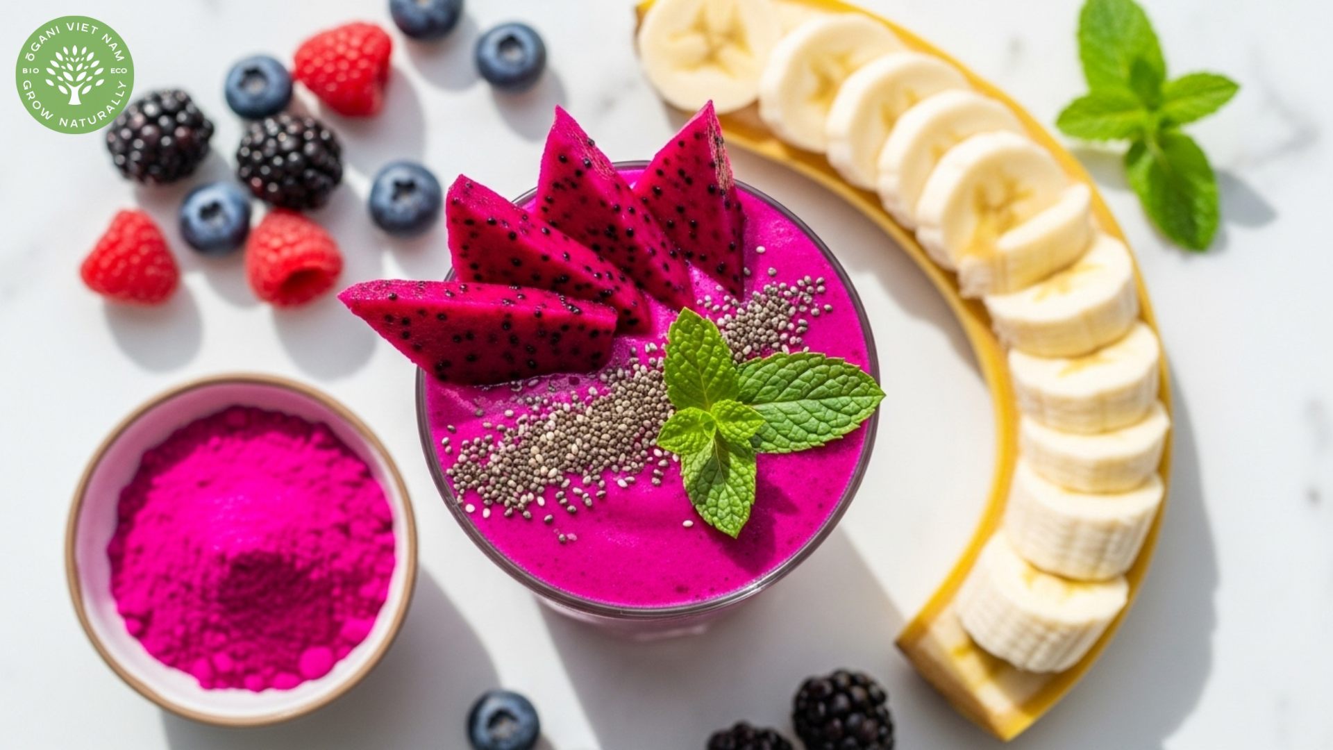 dragon fruit powder smoothie